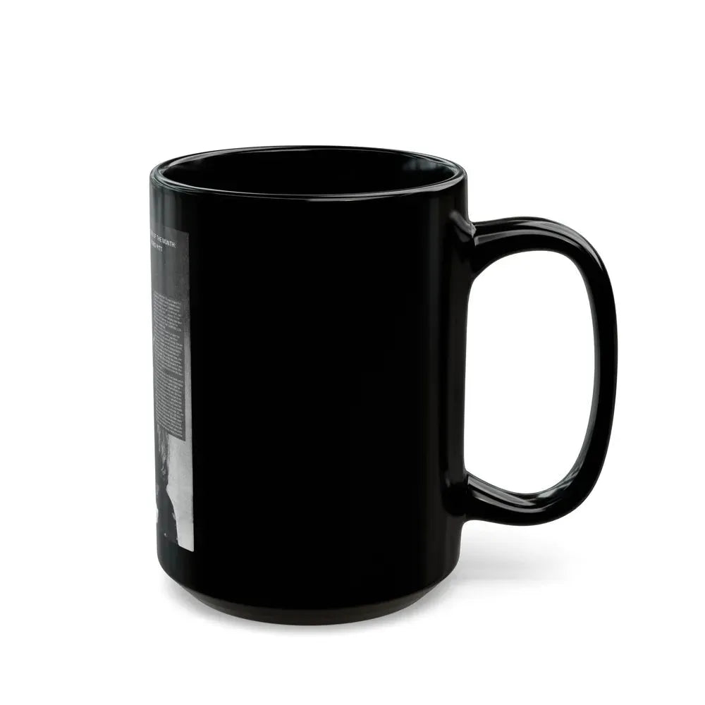 Ingrid Pitt #137 (Vintage Female Icon) Black Coffee Mug - Go Mug Yourself