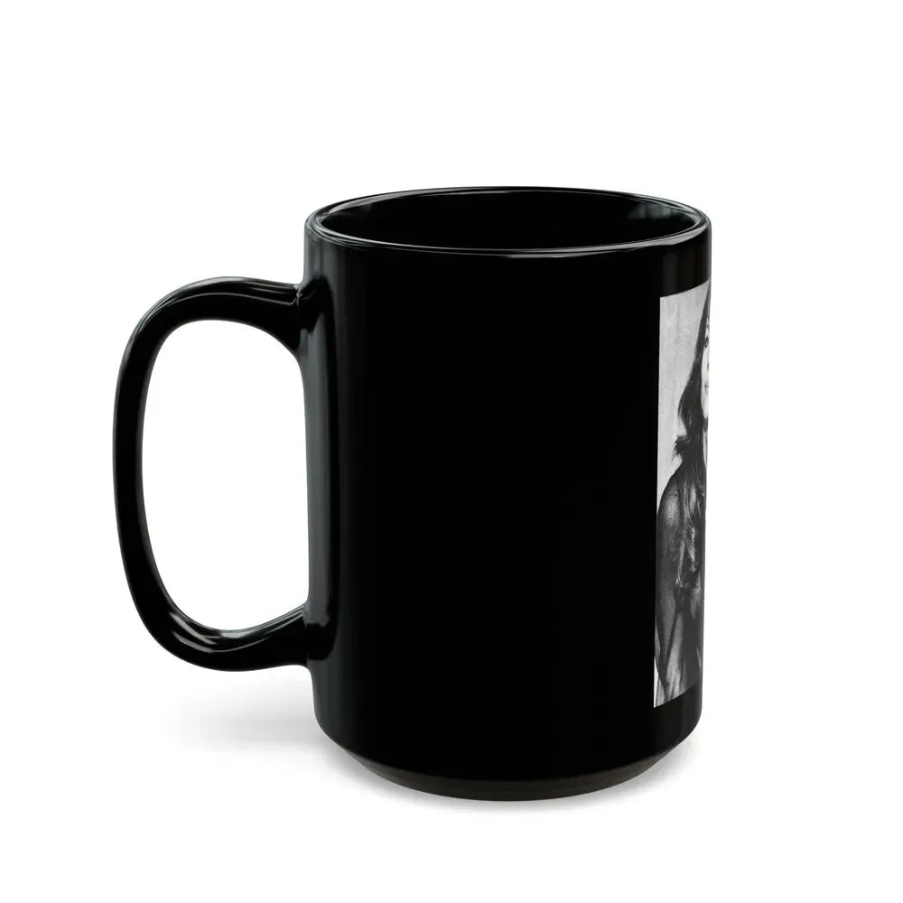 Ingrid Pitt #137 (Vintage Female Icon) Black Coffee Mug - Go Mug Yourself