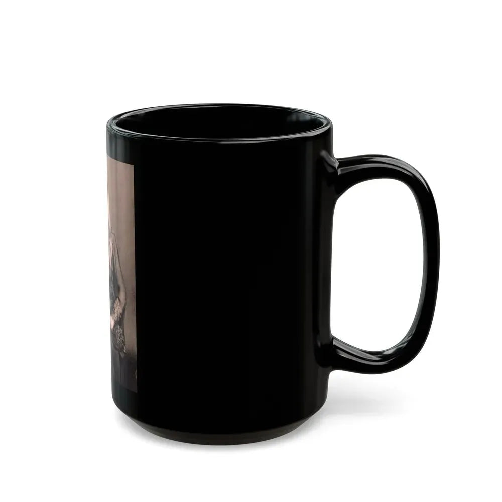 Ingrid Pitt #147 (Vintage Female Icon) Black Coffee Mug - Go Mug Yourself