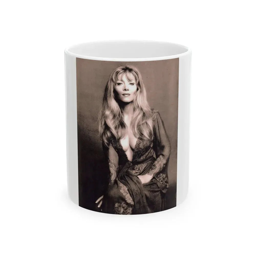 Ingrid Pitt #147 (Vintage Female Icon) White Coffee Mug 11oz - Go Mug Yourself