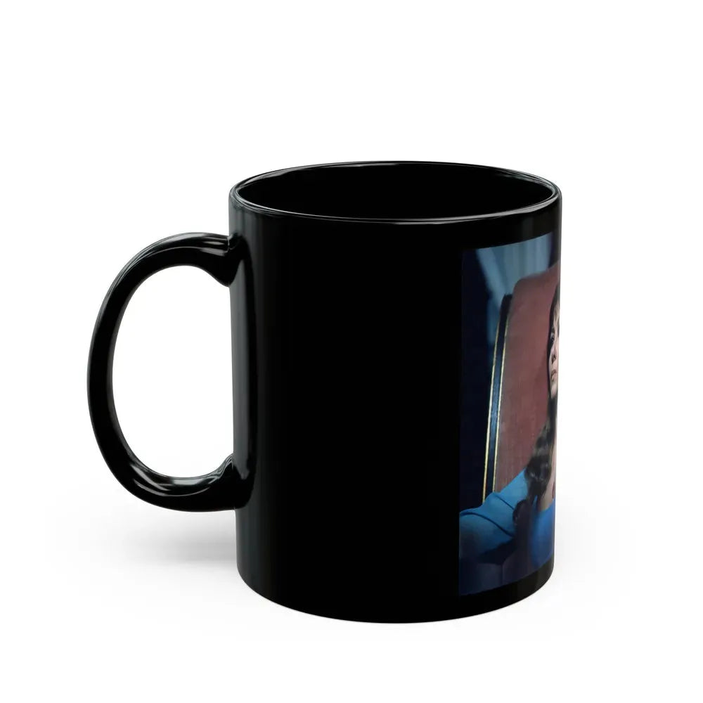 Ingrid Pitt #52 (Vintage Female Icon) Black Coffee Mug - Go Mug Yourself