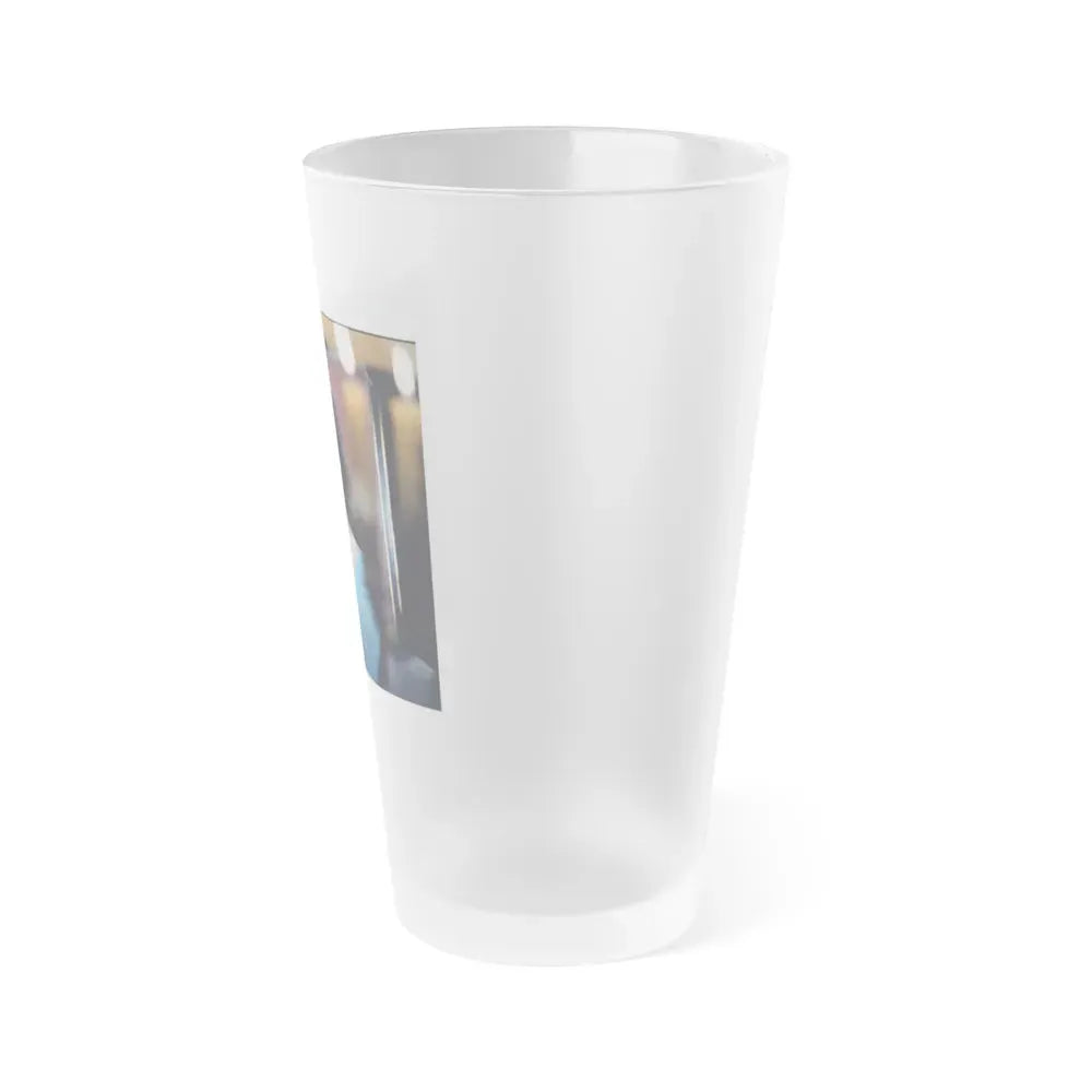Ingrid Pitt #52 (Vintage Female Icon) Frosted Pint Glass 16oz - Go Mug Yourself