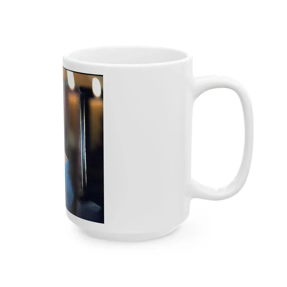 Ingrid Pitt #52 (Vintage Female Icon) White Coffee Mug - Go Mug Yourself