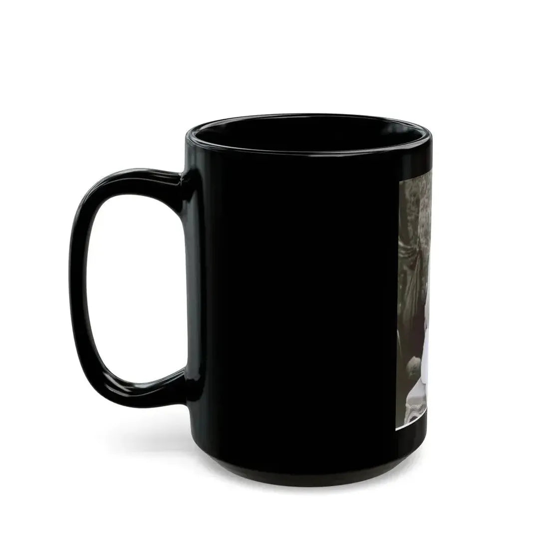Ingrid Pitt #63 - Topless (Vintage Female Icon) Black Coffee Mug - Go Mug Yourself