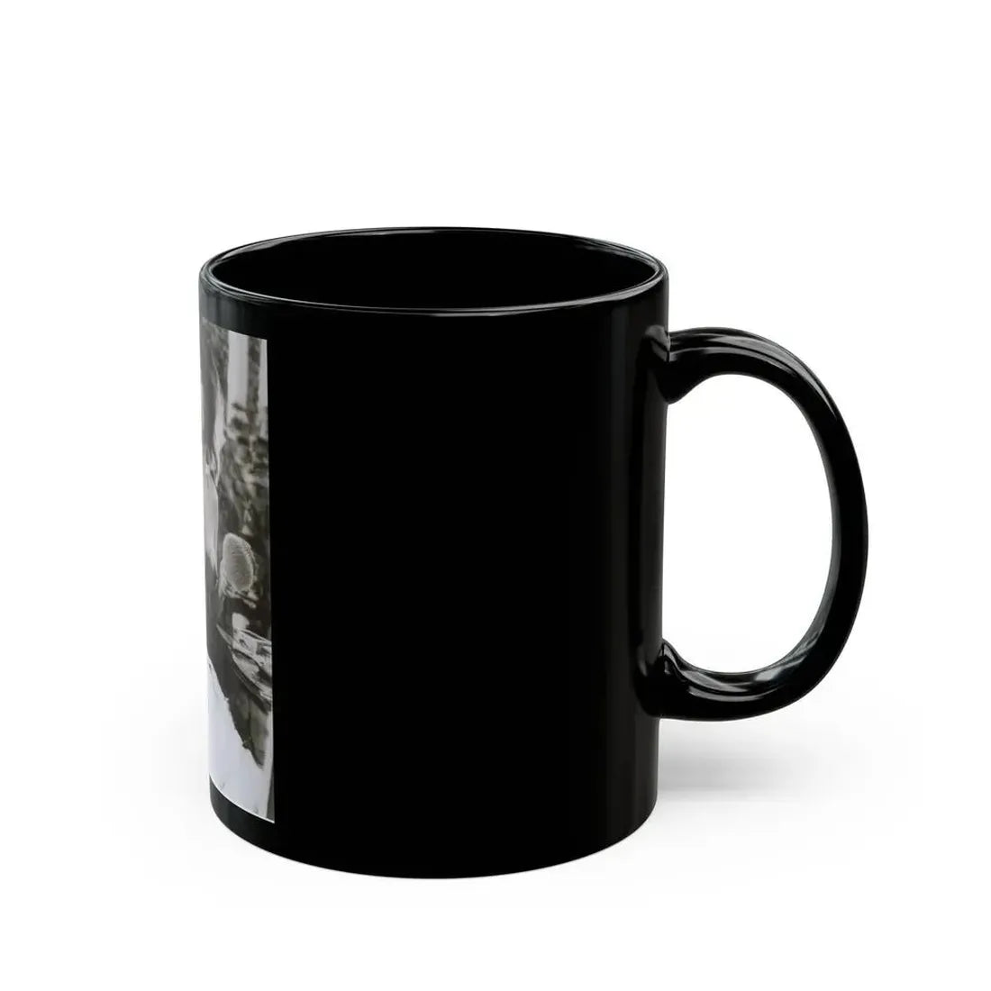 Ingrid Pitt #63 - Topless (Vintage Female Icon) Black Coffee Mug - Go Mug Yourself