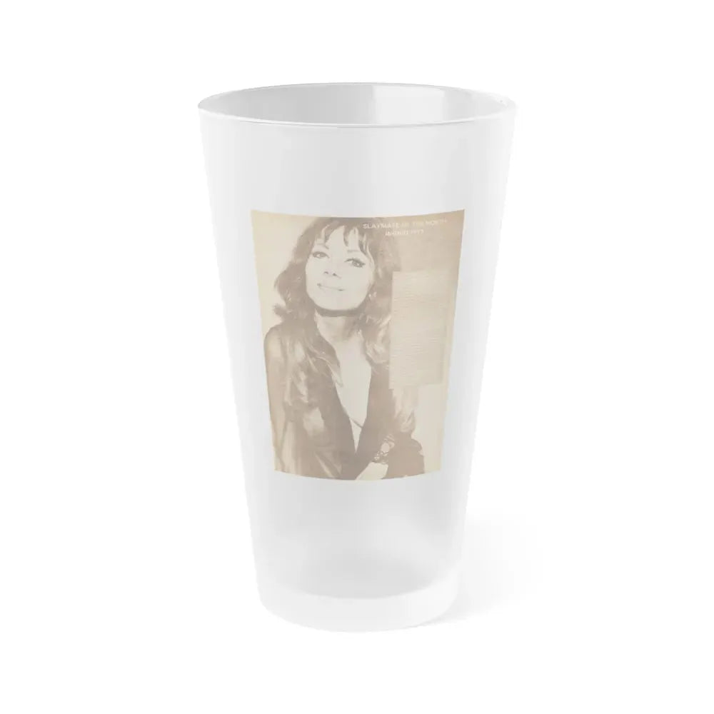 Ingrid Pitt #65 (Vintage Female Icon) Frosted Pint Glass 16oz 16oz Frosted - Go Mug Yourself
