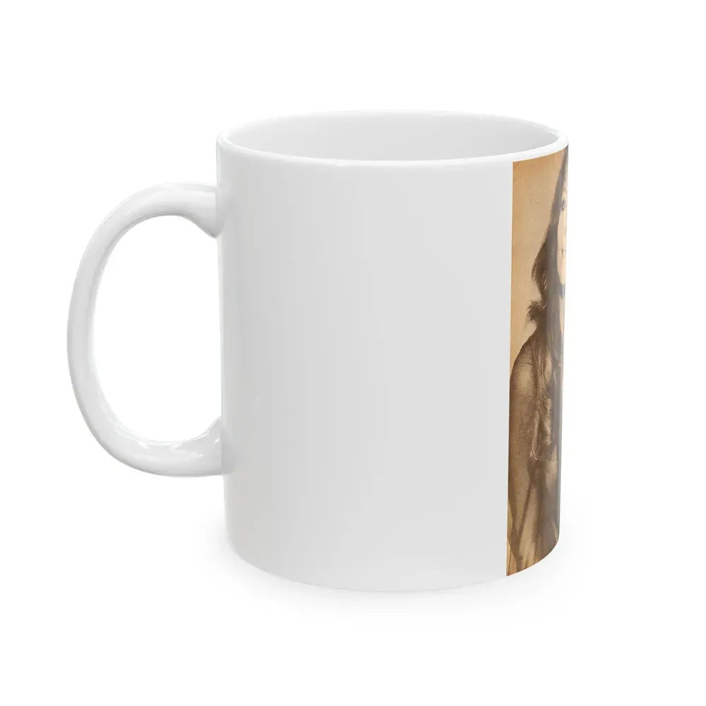 Ingrid Pitt #65 (Vintage Female Icon) White Coffee Mug - Go Mug Yourself