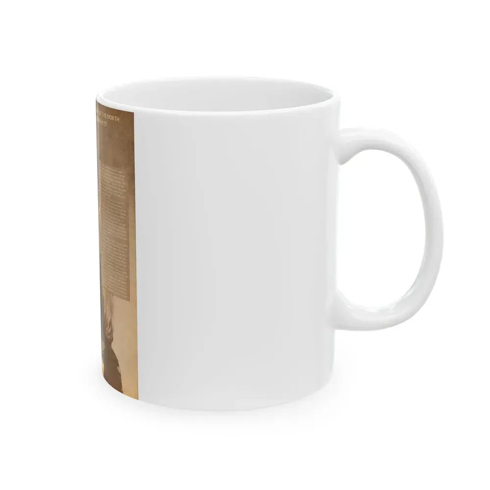 Ingrid Pitt #65 (Vintage Female Icon) White Coffee Mug - Go Mug Yourself