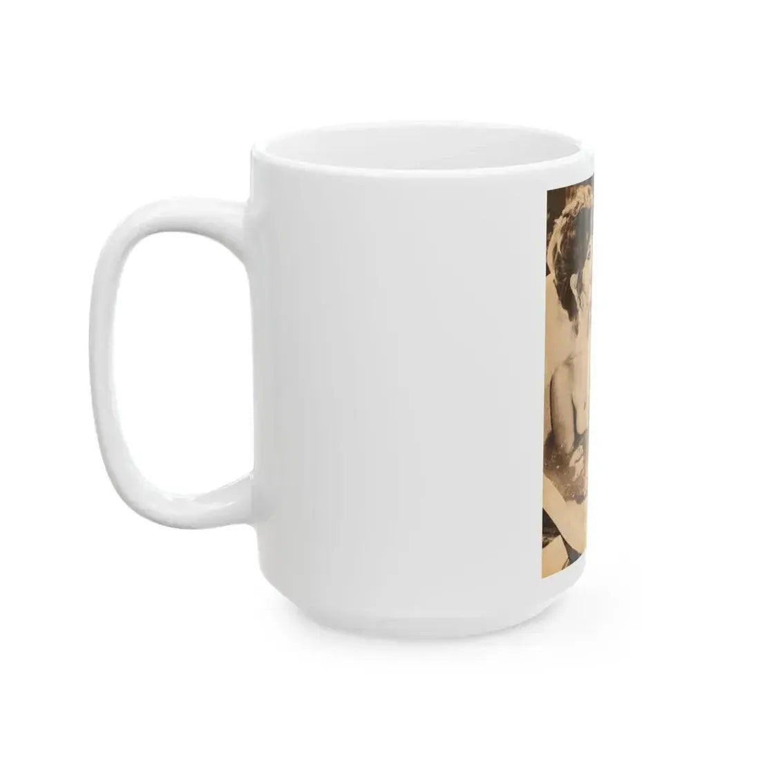 Ingrid Pitt #66 - Topless (Vintage Female Icon) White Coffee Mug - Go Mug Yourself