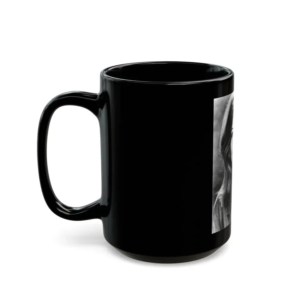 Ingrid Pitt #74 (Vintage Female Icon) Black Coffee Mug - Go Mug Yourself