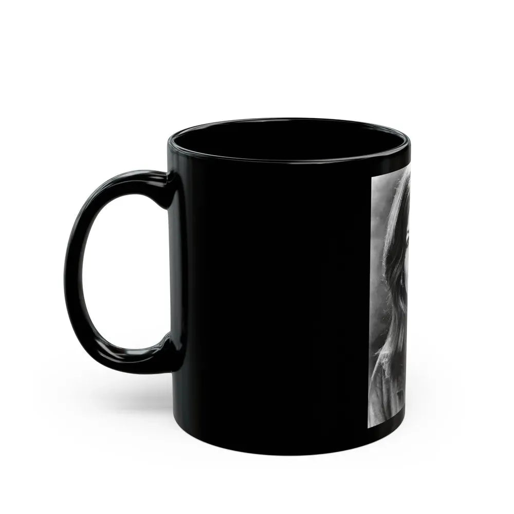 Ingrid Pitt #74 (Vintage Female Icon) Black Coffee Mug - Go Mug Yourself