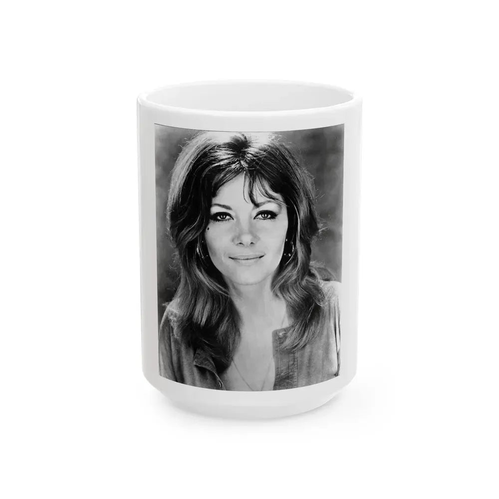 Ingrid Pitt #74 (Vintage Female Icon) White Coffee Mug 15oz - Go Mug Yourself