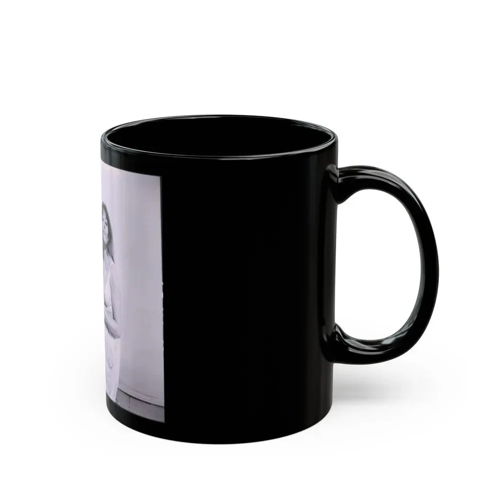 Ingrid Pitt #81 (Vintage Female Icon) Black Coffee Mug - Go Mug Yourself