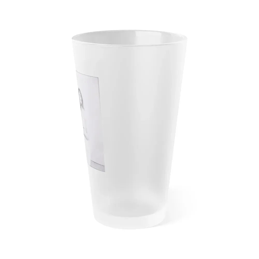 Ingrid Pitt #81 (Vintage Female Icon) Frosted Pint Glass 16oz - Go Mug Yourself