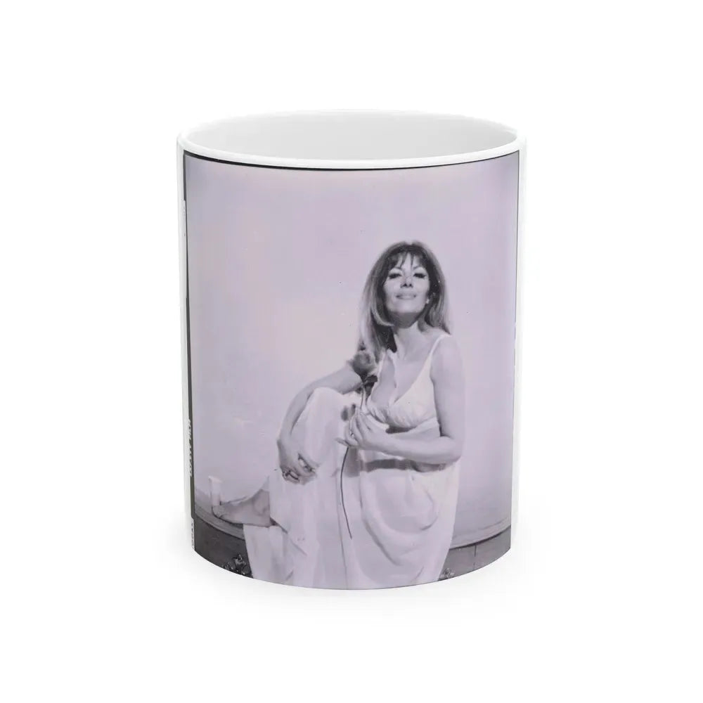 Ingrid Pitt #81 (Vintage Female Icon) White Coffee Mug 11oz - Go Mug Yourself