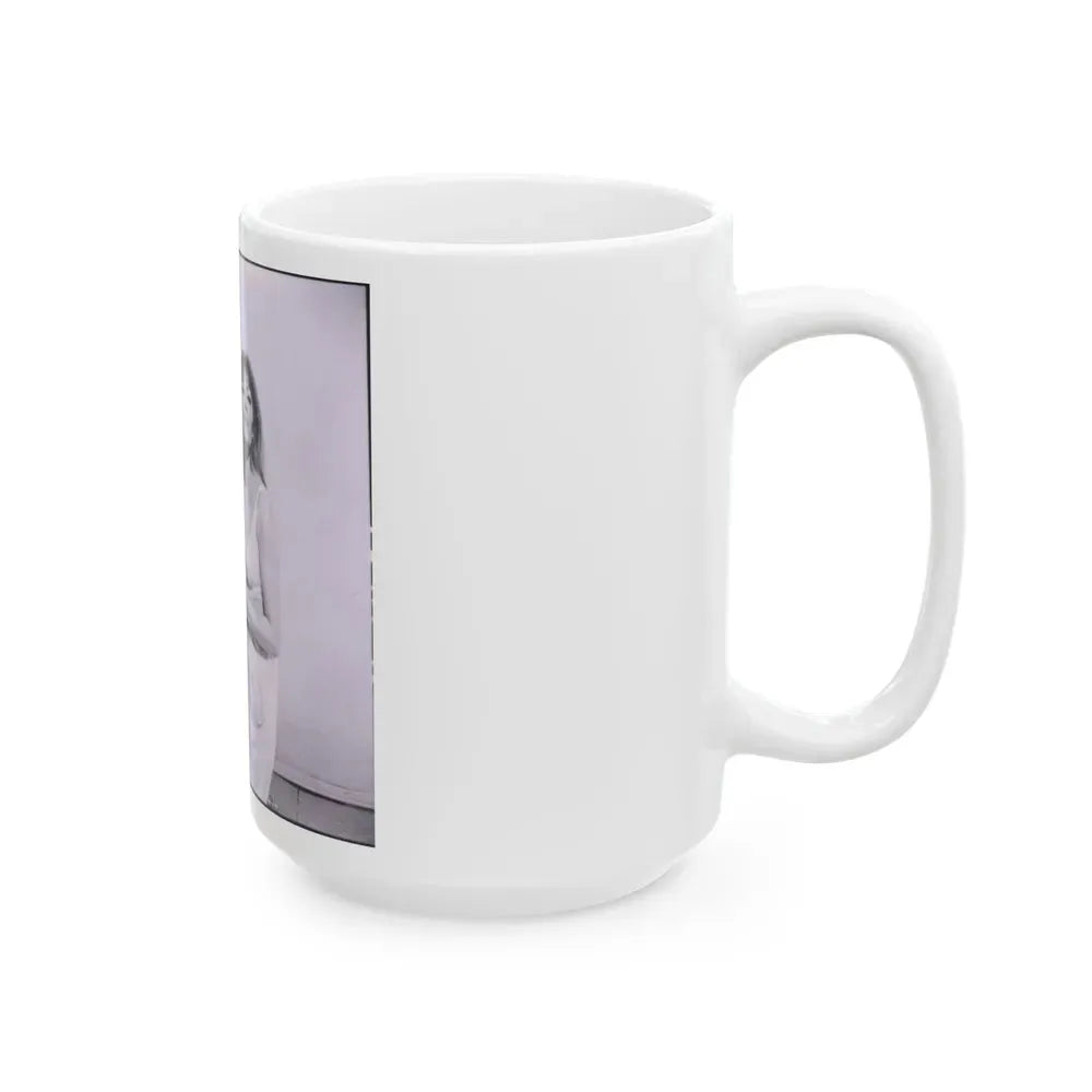 Ingrid Pitt #81 (Vintage Female Icon) White Coffee Mug - Go Mug Yourself