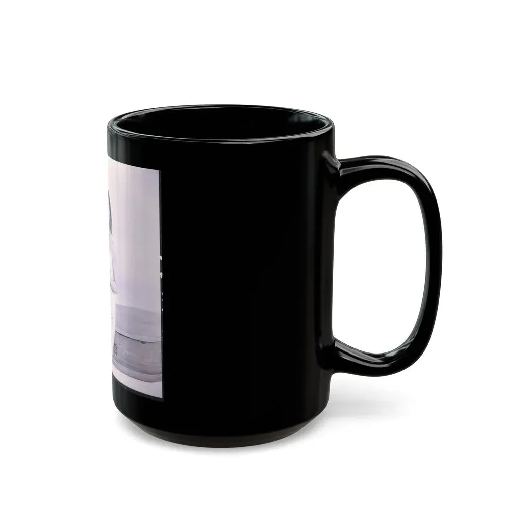 Ingrid Pitt #82 (Vintage Female Icon) Black Coffee Mug - Go Mug Yourself
