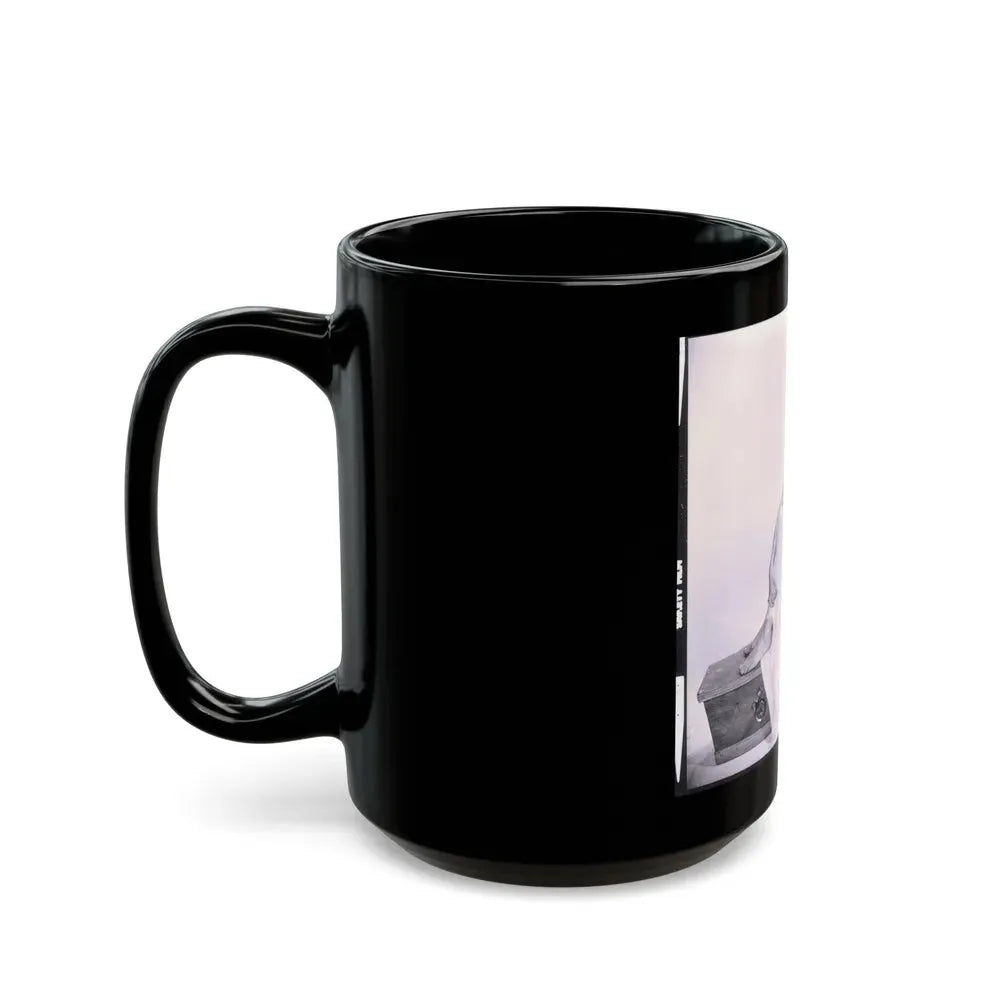 Ingrid Pitt #82 (Vintage Female Icon) Black Coffee Mug - Go Mug Yourself