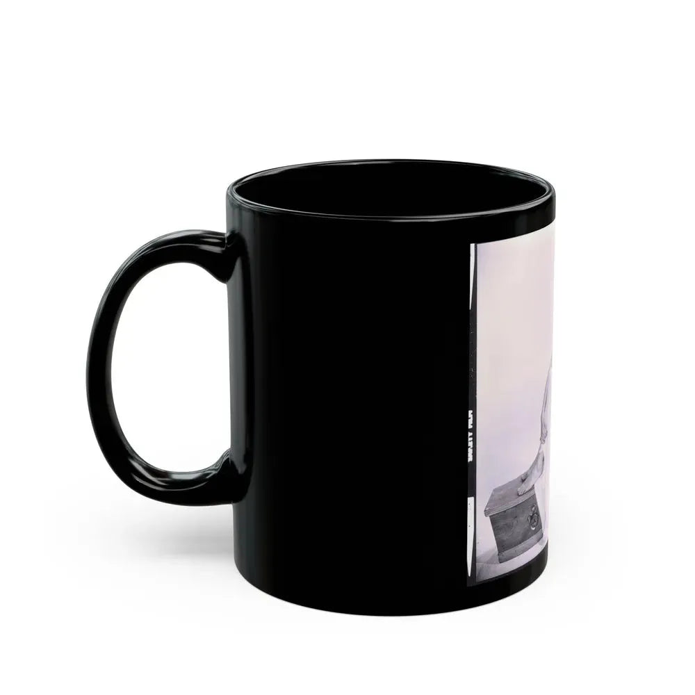 Ingrid Pitt #82 (Vintage Female Icon) Black Coffee Mug - Go Mug Yourself