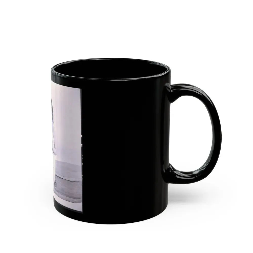 Ingrid Pitt #82 (Vintage Female Icon) Black Coffee Mug - Go Mug Yourself