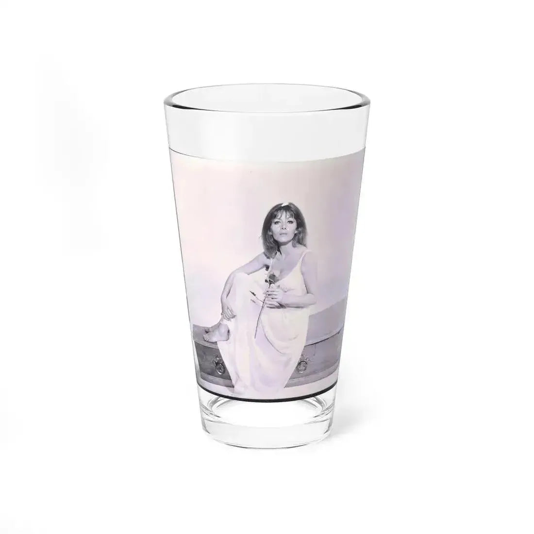 Ingrid Pitt #82 (Vintage Female Icon) Pint Glass 16oz 16oz - Go Mug Yourself