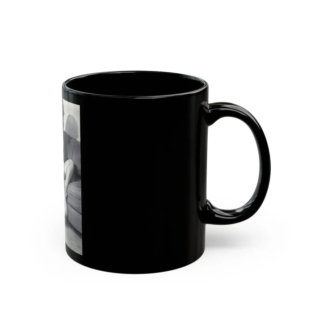 Ingrid Pitt #84 (Vintage Female Icon) Black Coffee Mug - Go Mug Yourself