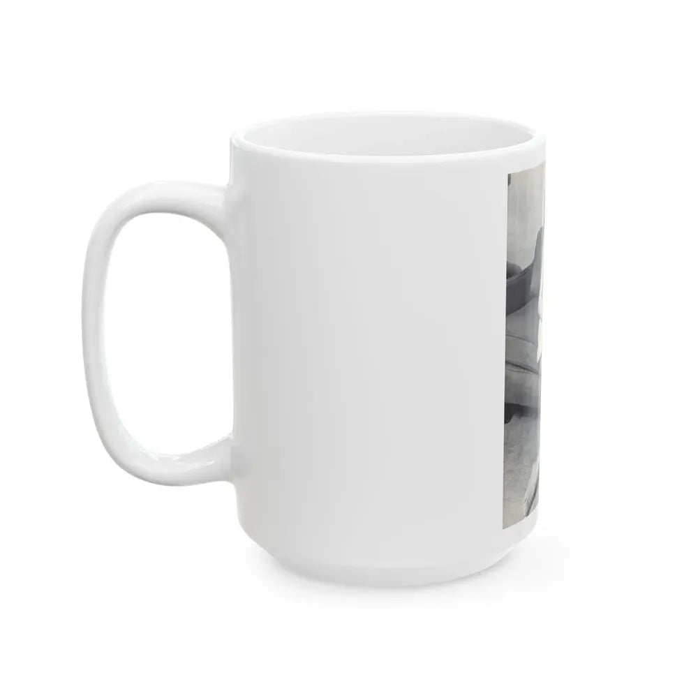 Ingrid Pitt #84 (Vintage Female Icon) White Coffee Mug - Go Mug Yourself