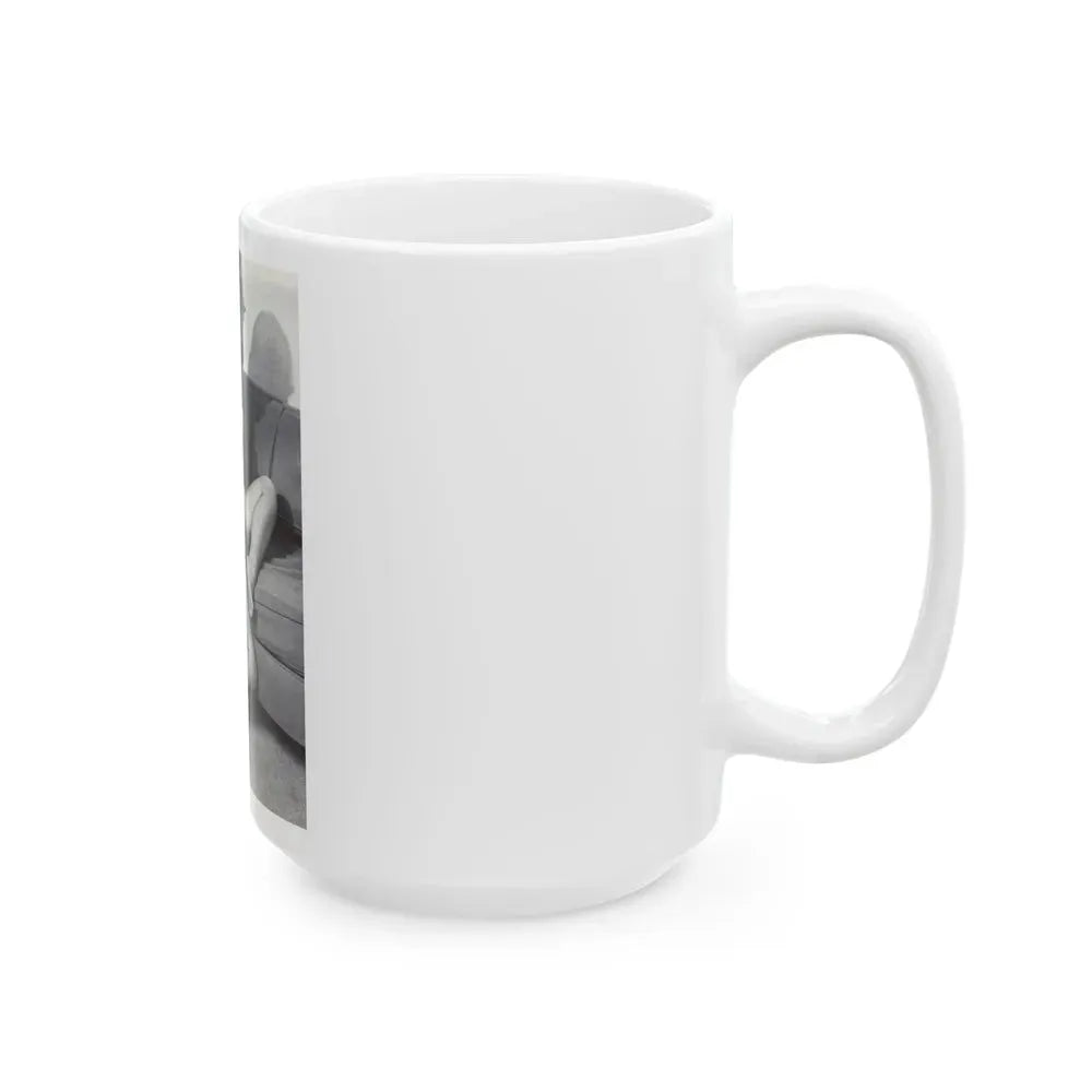 Ingrid Pitt #84 (Vintage Female Icon) White Coffee Mug - Go Mug Yourself