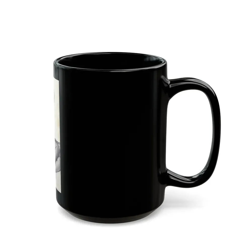 Ingrid Pitt #85 (Vintage Female Icon) Black Coffee Mug - Go Mug Yourself