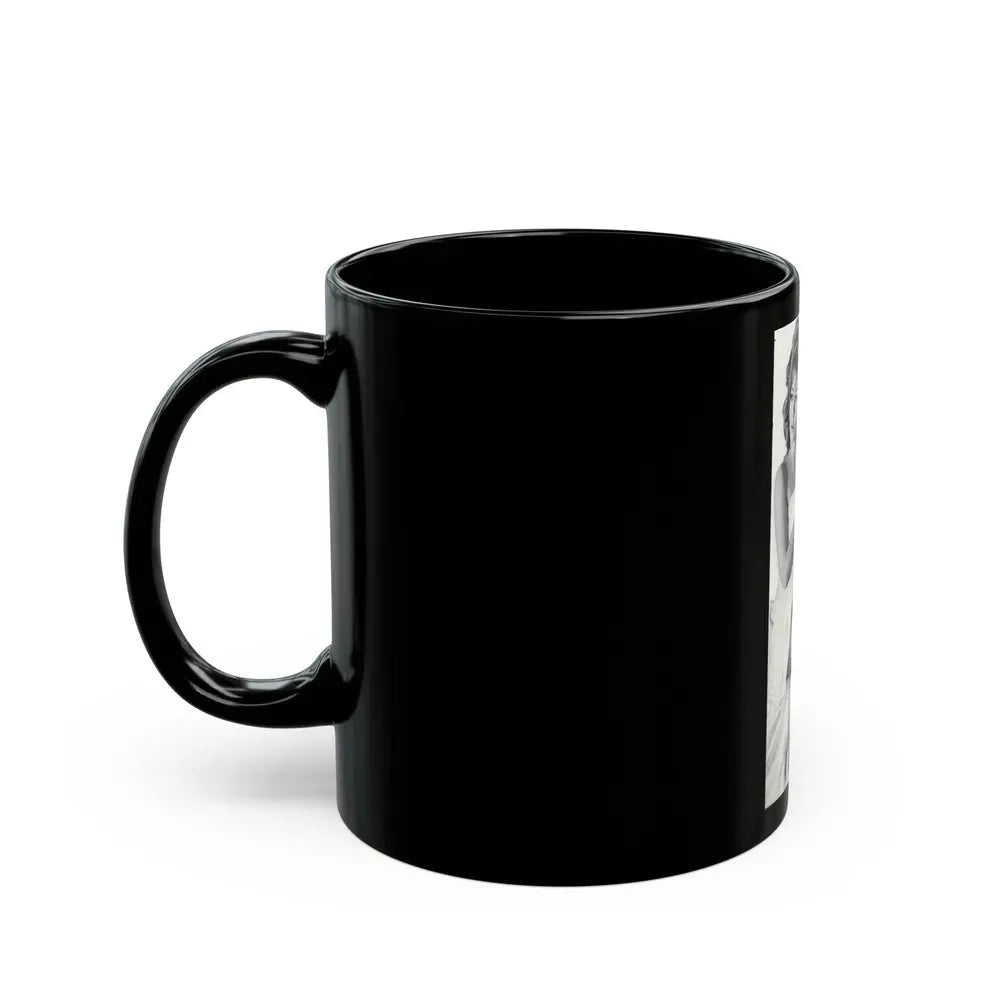 Ingrid Pitt #85 (Vintage Female Icon) Black Coffee Mug - Go Mug Yourself