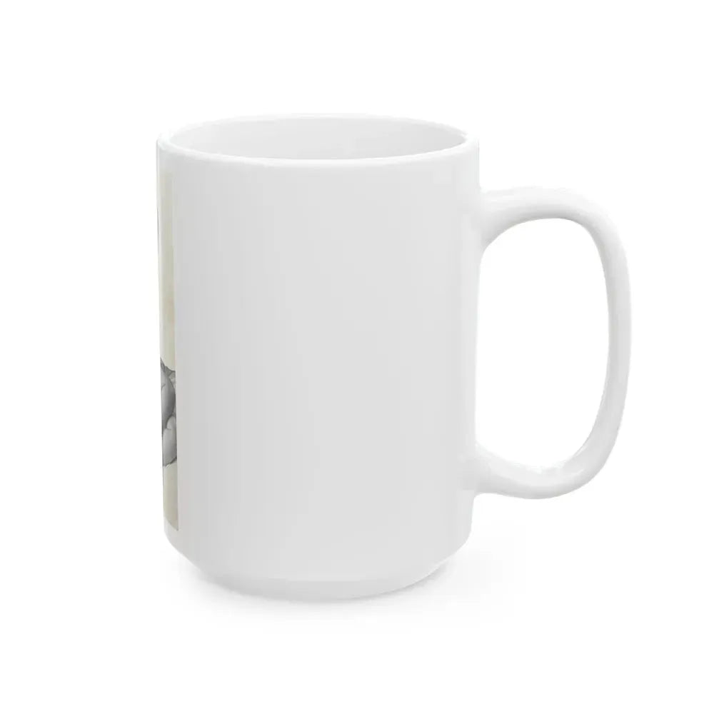 Ingrid Pitt #85 (Vintage Female Icon) White Coffee Mug - Go Mug Yourself