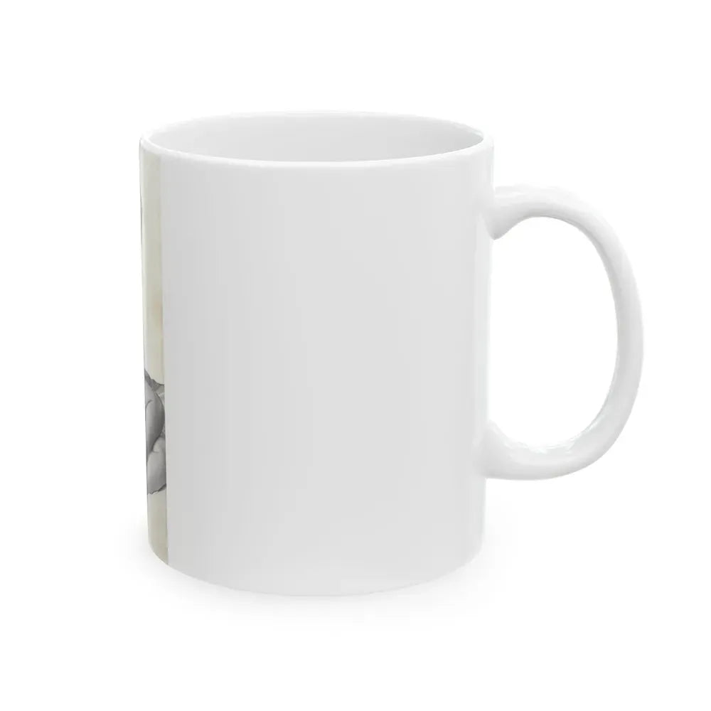 Ingrid Pitt #85 (Vintage Female Icon) White Coffee Mug - Go Mug Yourself