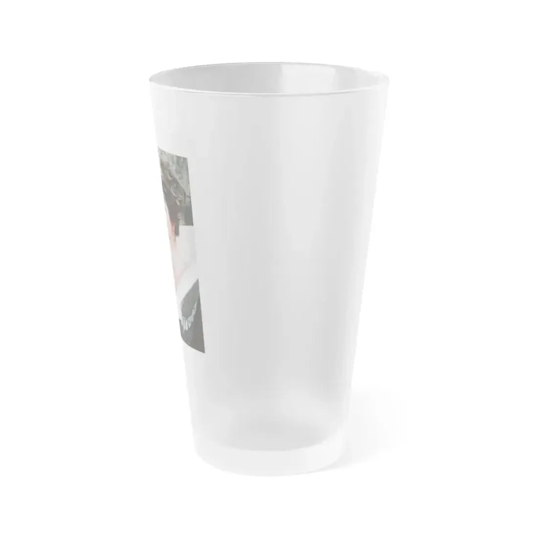 Ingrid Pitt #86 - Topless (Vintage Female Icon) Frosted Pint Glass 16oz - Go Mug Yourself