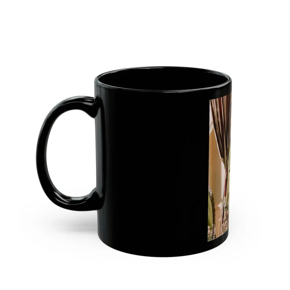 Ingrid Pitt #87 (Vintage Female Icon) Black Coffee Mug - Go Mug Yourself