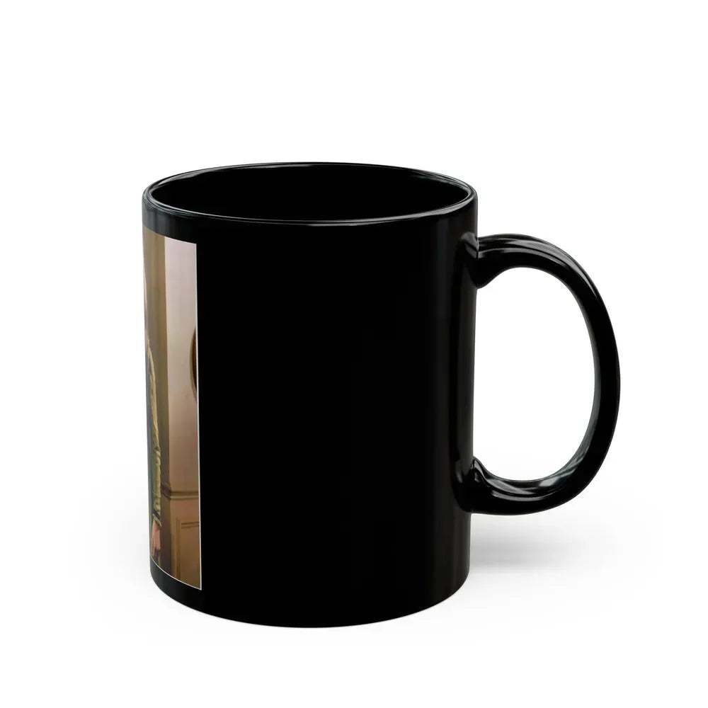 Ingrid Pitt #87 (Vintage Female Icon) Black Coffee Mug - Go Mug Yourself