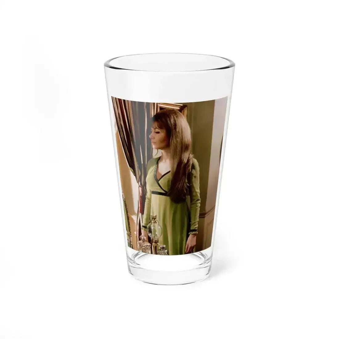 Ingrid Pitt #87 (Vintage Female Icon) Pint Glass 16oz 16oz - Go Mug Yourself