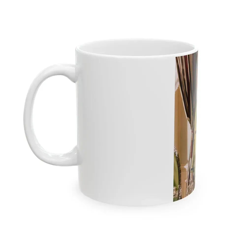 Ingrid Pitt #87 (Vintage Female Icon) White Coffee Mug - Go Mug Yourself