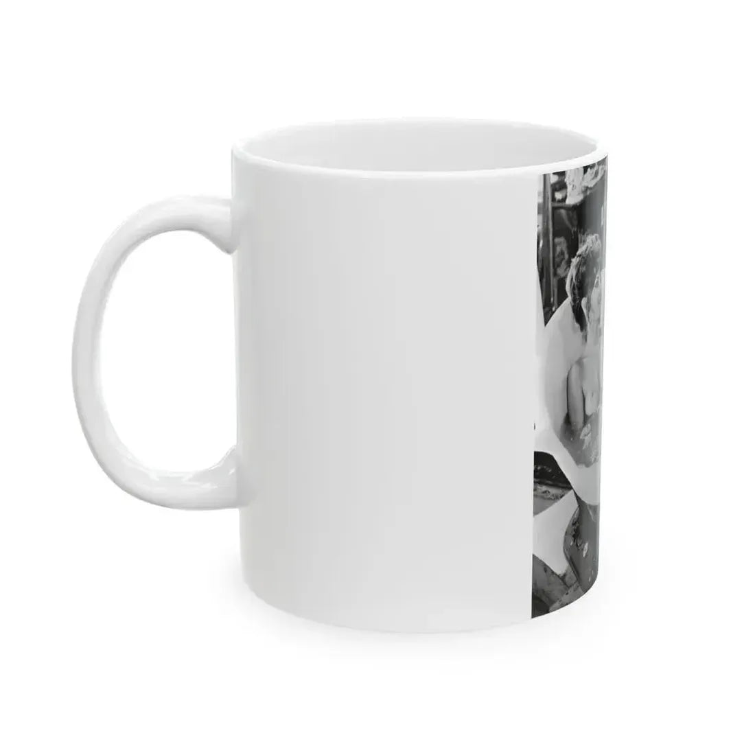 Ingrid Pitt #88 - Topless (Vintage Female Icon) White Coffee Mug - Go Mug Yourself