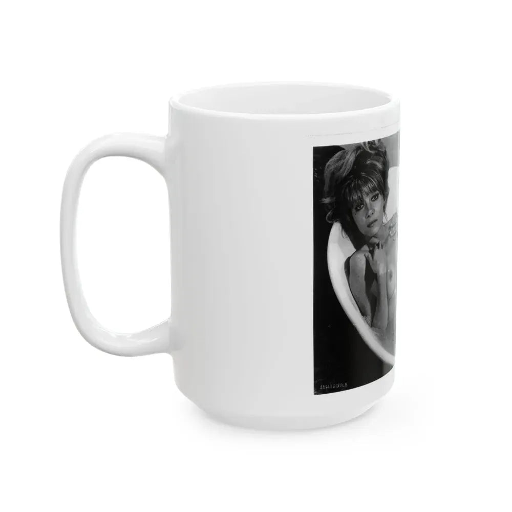 Ingrid Pitt #93 - Topless (Vintage Female Icon) White Coffee Mug - Go Mug Yourself