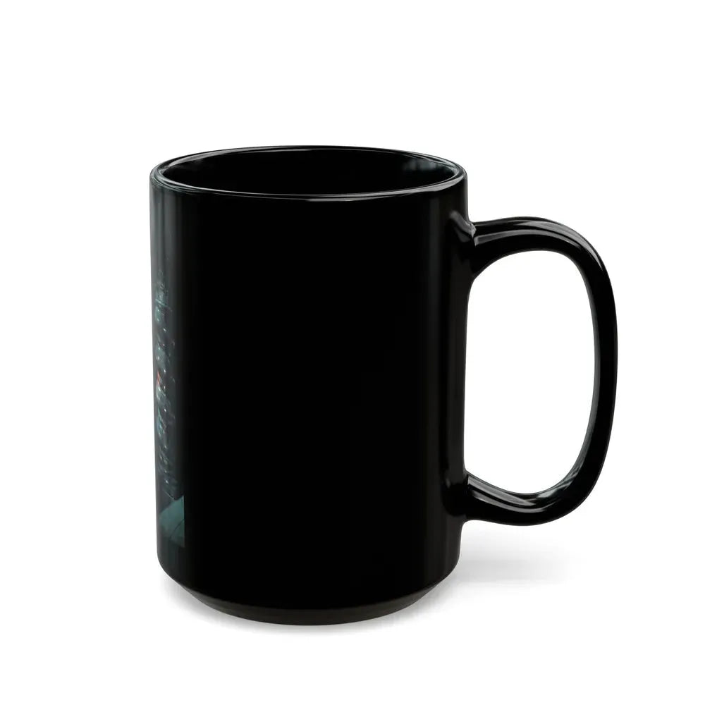 Ingrid Pitt #94 (Vintage Female Icon) Black Coffee Mug - Go Mug Yourself