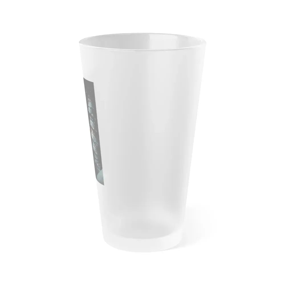 Ingrid Pitt #94 (Vintage Female Icon) Frosted Pint Glass 16oz - Go Mug Yourself