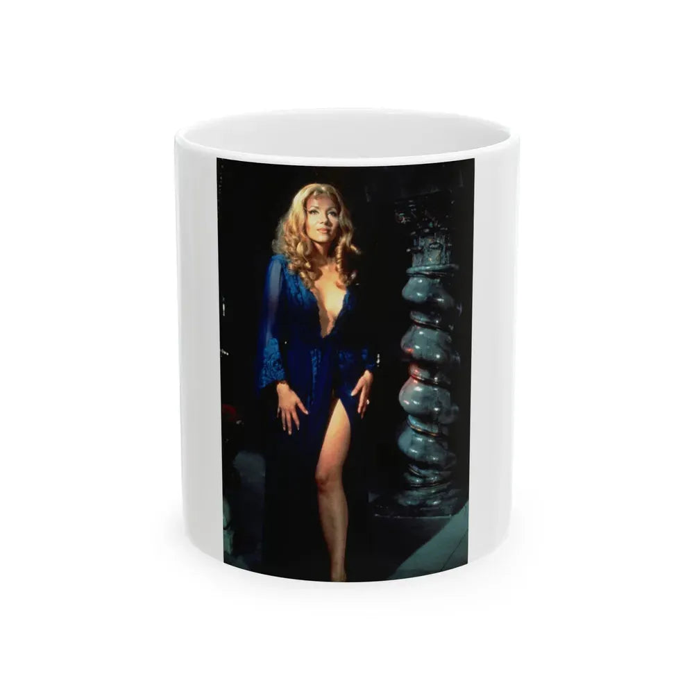 Ingrid Pitt #94 (Vintage Female Icon) White Coffee Mug 11oz - Go Mug Yourself