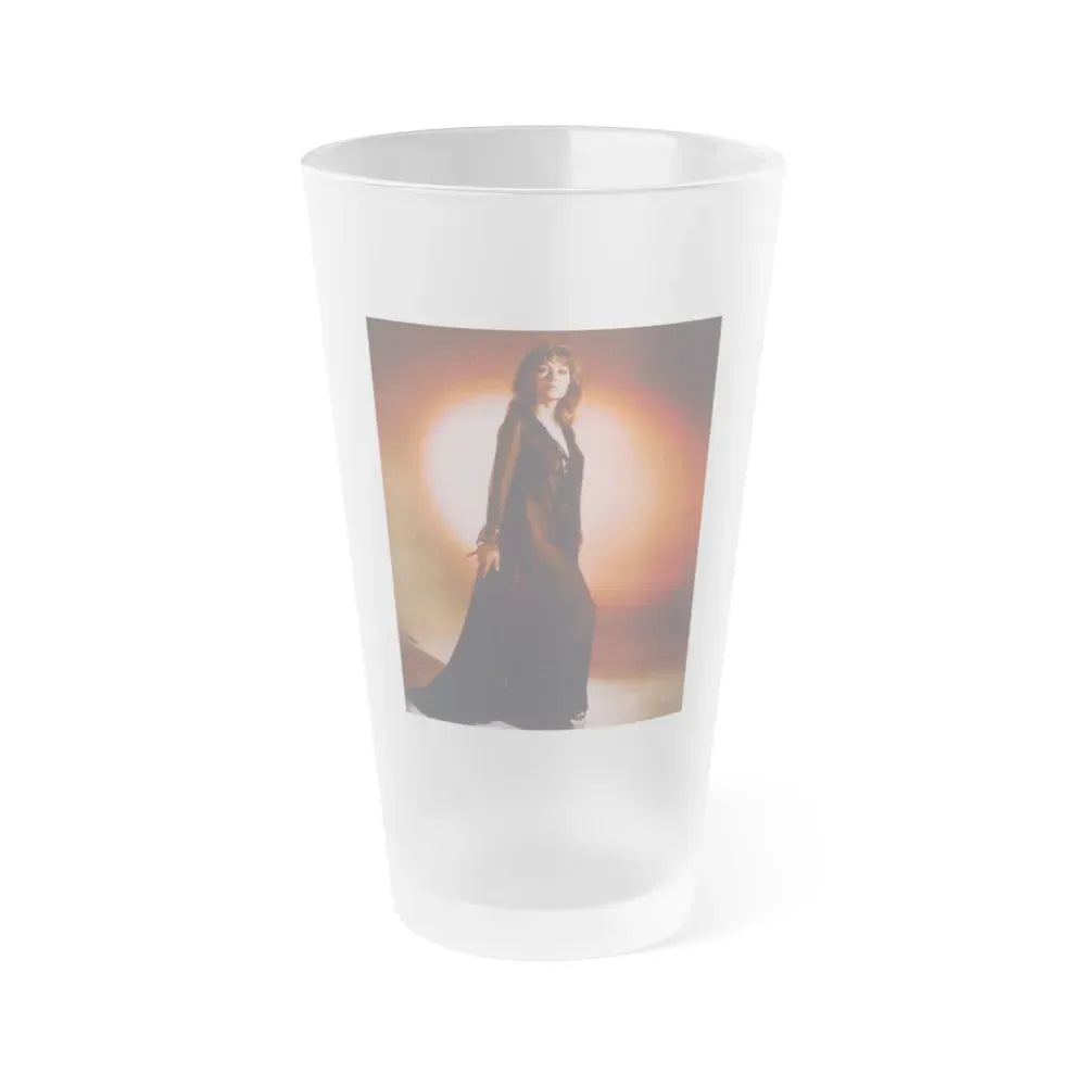 Ingrid Pitt #95 (Vintage Female Icon) Frosted Pint Glass 16oz 16oz Frosted - Go Mug Yourself
