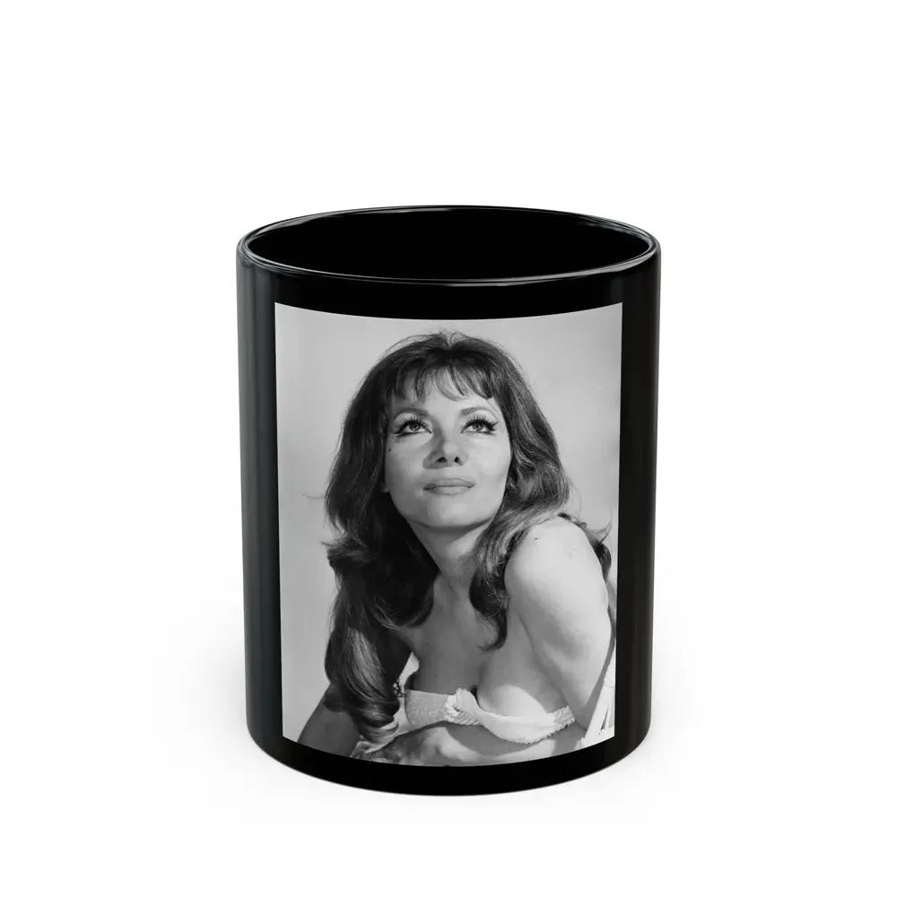 Ingrid Pitt #98 (Vintage Female Icon) Black Coffee Mug 11oz - Go Mug Yourself