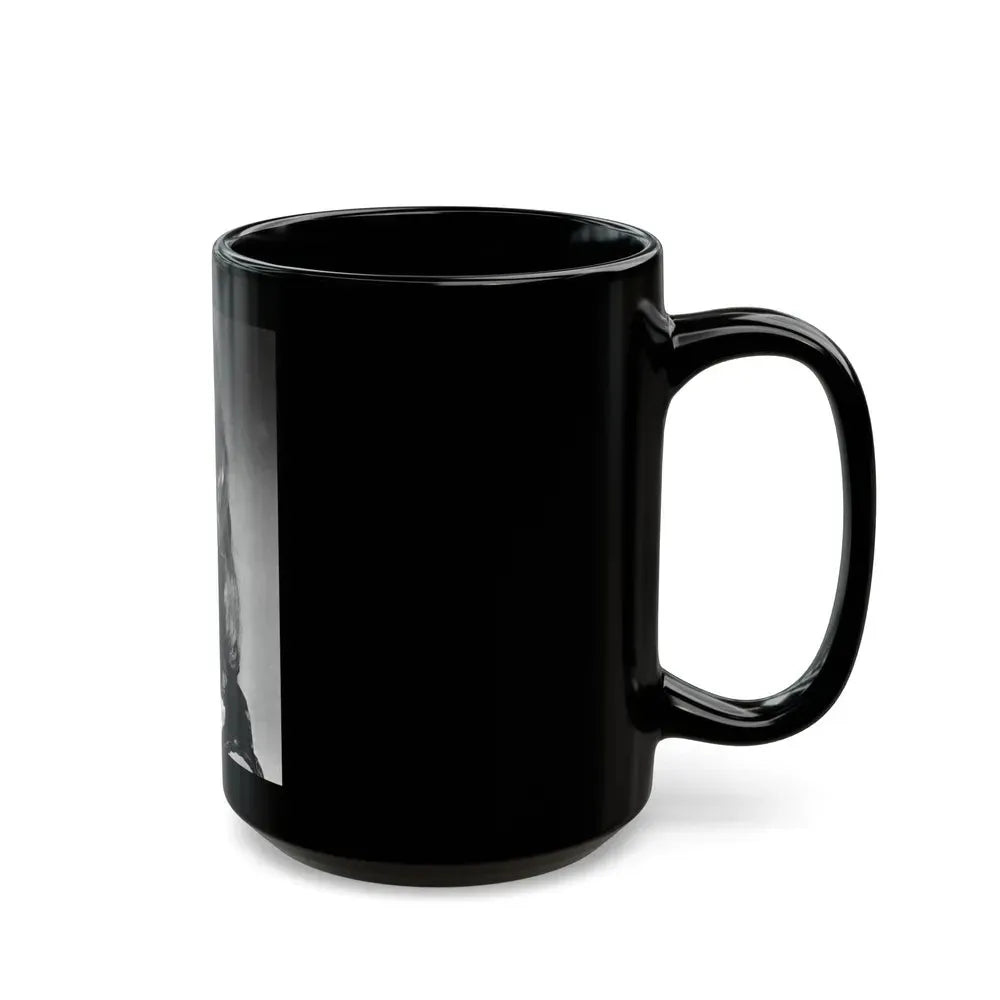 Ingrid Pitt #99 (Vintage Female Icon) Black Coffee Mug - Go Mug Yourself