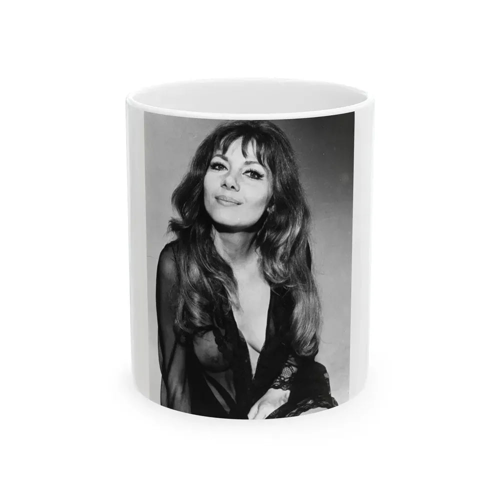 Ingrid Pitt #99 (Vintage Female Icon) White Coffee Mug 11oz - Go Mug Yourself