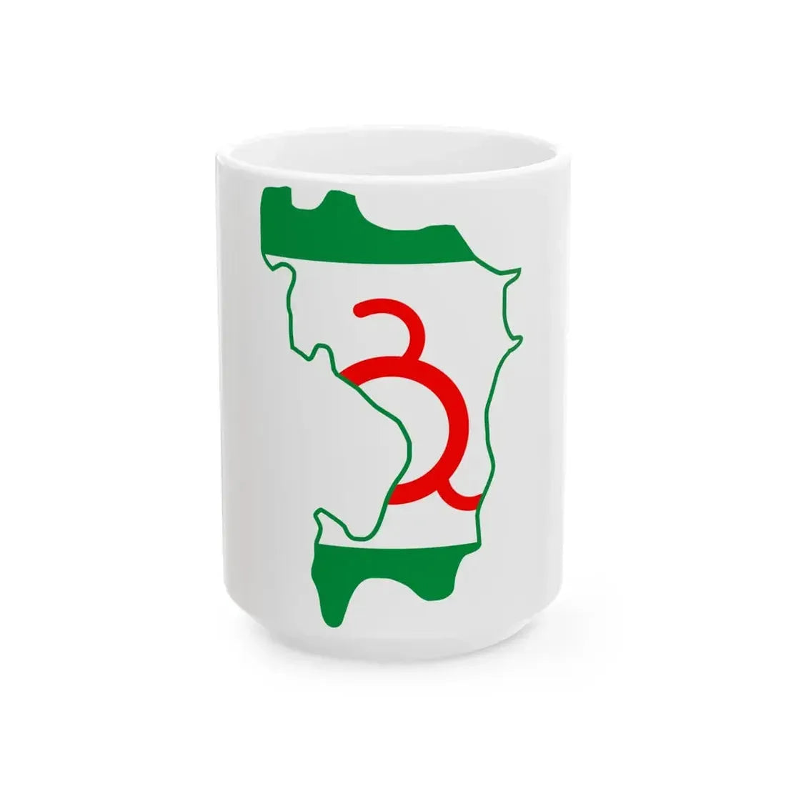 Ingush-geo-stub (Russia) White Coffee Mug 15oz - Go Mug Yourself