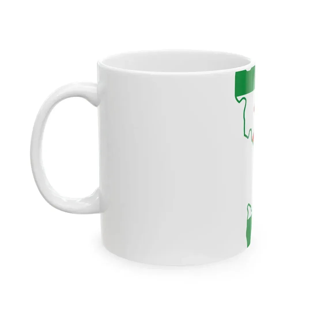Ingush-geo-stub (Russia) White Coffee Mug - Go Mug Yourself
