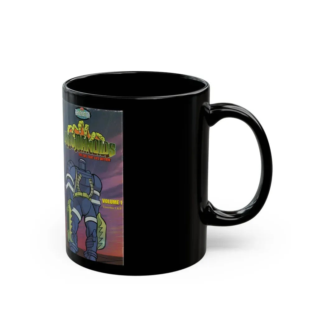 INHUMANOIDS THE EVIL THAT LIES WITHIN (VHS COVER) - Black Coffee Mug - Go Mug Yourself
