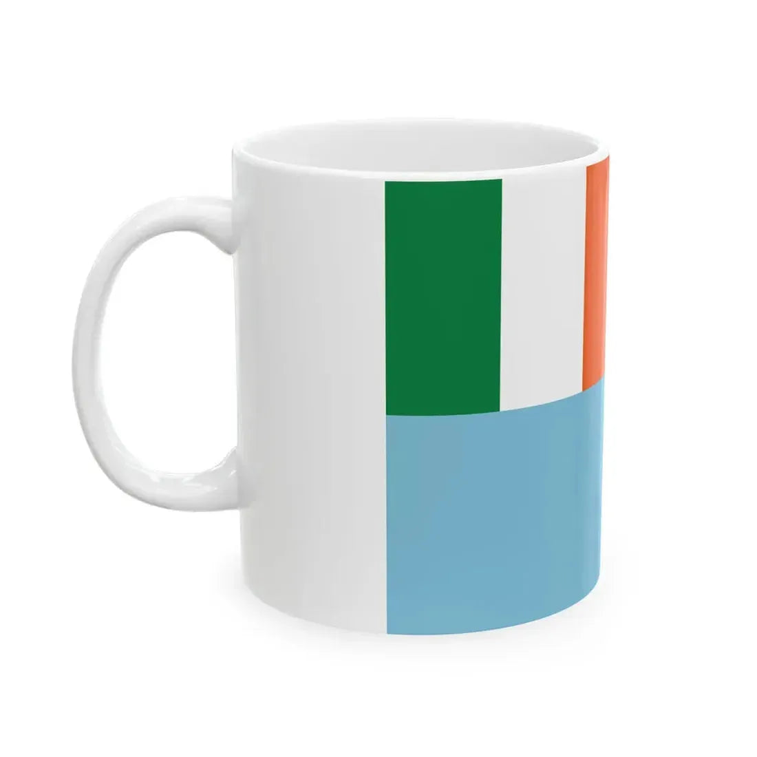 Inland Waterways Association of Ireland flag (Ireland) White Coffee Mug - Go Mug Yourself